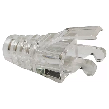 Защитные колпачки для кабеля 5, 5 мм, на соединение коннектора с кабелем, прозрачные, 100 шт. в пчк